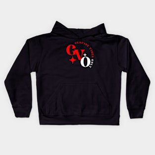 GVO Genuine Vibes Only Tee (red and white letters) Kids Hoodie